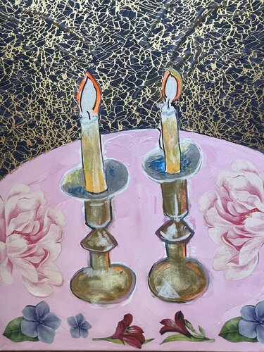Candle Light Aura / Table Runner #3 de Ronnie Stelling, Pintura a la venta en Singulart