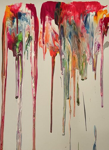Sunset Reflection Drips de Ronnie Stelling, Pintura a la venta en Singulart