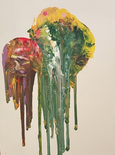 Autumn Leaf Reflection de Ronnie Stelling, Pintura a la venta en Singulart