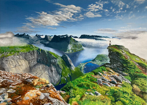 The World Awaits You by Pavol Zlatovský, Painting for Sale on Singulart