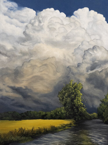 After Heavy Rain di Pavol Zlatovský, Pittura in vendita su Singulart