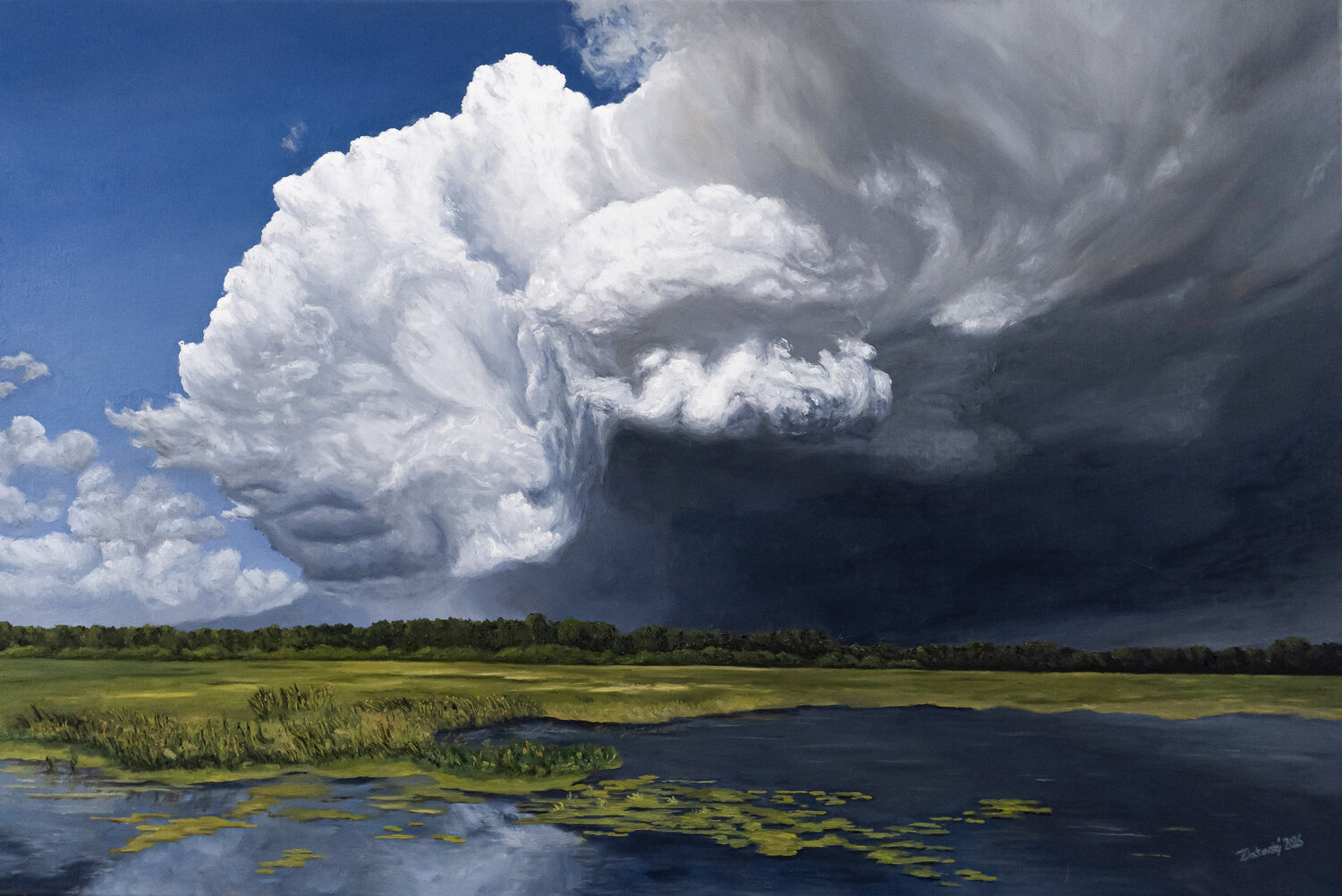 Rising Sky Pavol Zlatovský Origineel schilderij te koop