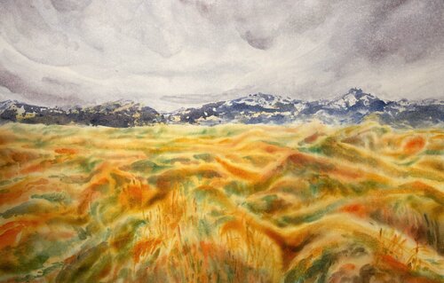 Dreamfields of Senjogahara van Xiaofan Wang, Werk op papier te koop op Singulart