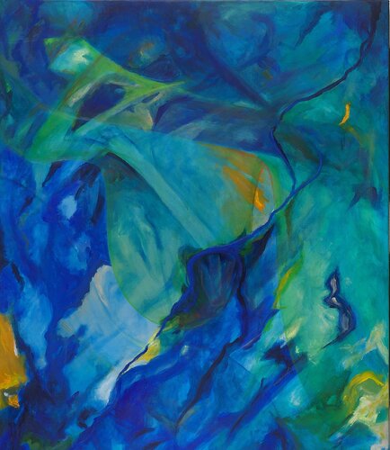 UNIVERSE, blue von Brigitte Struif, Malerei kaufen auf Singulart