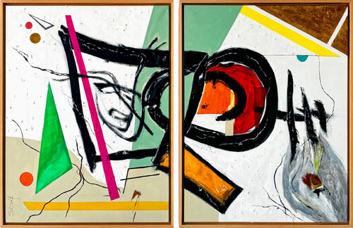 GEDANKEN-KAPRIOLEN de Brigitte Struif, Pintura a la venta en Singulart