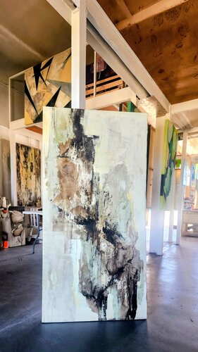 Tierras, de la serie "geografias" van Sandra Alegre, Schilderij te koop op Singulart