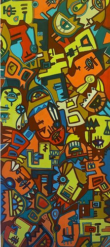 Mexica van Sandra Alegre, Schilderij te koop op Singulart