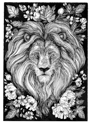 Le Lion de La Baleine & La Corneille ., Dibujo a la venta en Singulart