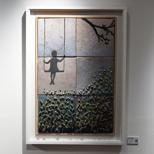 Crystalscape Collection : Blossoming Crystal Framed Art van Adil Ghani, Andere media te koop op Singulart