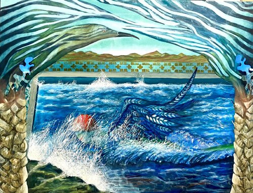 Die Frau, die niemand sah di Sabrina Seligsohn, Pittura in vendita su Singulart