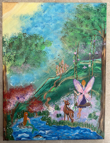 Seelengarten - Malerei als inneres Tor di Linda Hoffmann, Pittura in vendita su Singulart