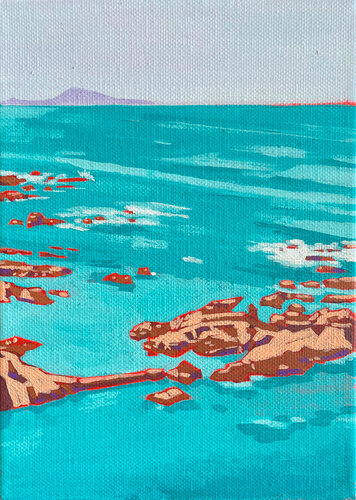 Rochers à Biarritz di Diamond Pete, Pittura in vendita su Singulart