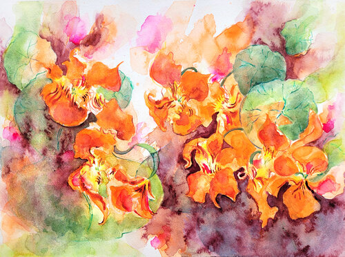 Capucine par Eva Marion Seyffarth, Peinture en vente sur Singulart