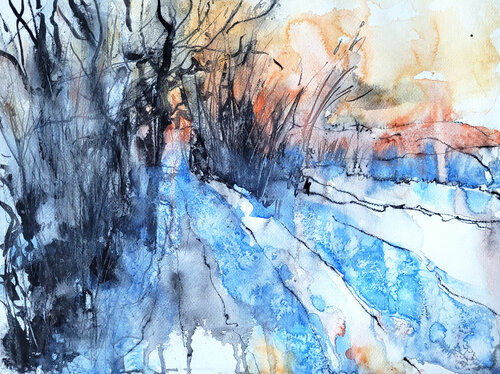 Feuer und Eis von Eva Marion Seyffarth, Malerei kaufen auf Singulart