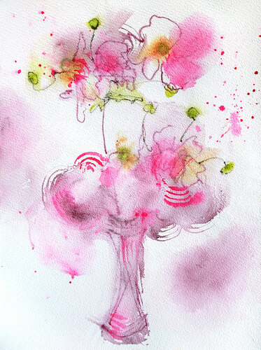 Pretty in Pink van Eva Marion Seyffarth, Schilderij te koop op Singulart