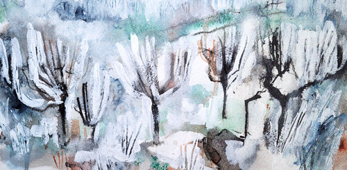 Winterkirschen by Eva Marion Seyffarth, 소묘 for Sale on Singulart