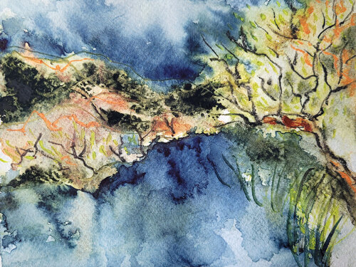 Flusswind von Eva Marion Seyffarth, Malerei kaufen auf Singulart