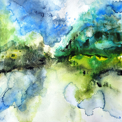 Das schwebende Land de Eva Marion Seyffarth, Pintura a la venta en Singulart