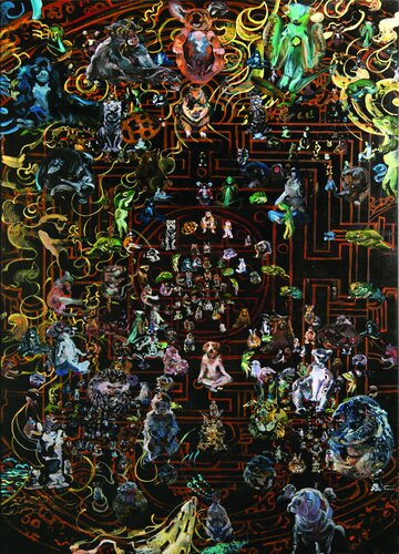 Animal Mandala von Eva Schumy, Malerei kaufen auf Singulart