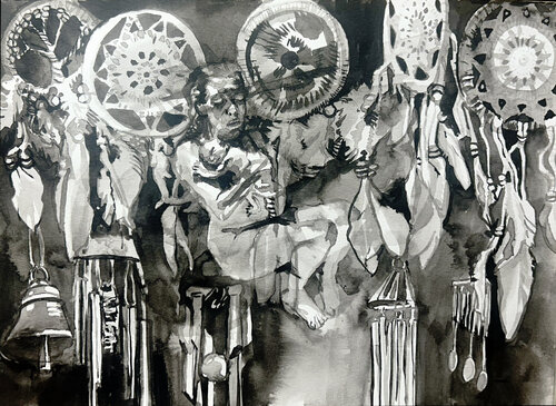 Babytemple von Eva Schumy, Malerei kaufen auf Singulart