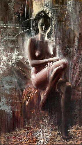 "Soulful Serenade " by Olena Kirdina, Painting for Sale on Singulart