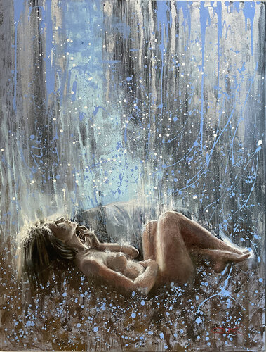 Look at the stars by Olena Kirdina, Painting for Sale on Singulart