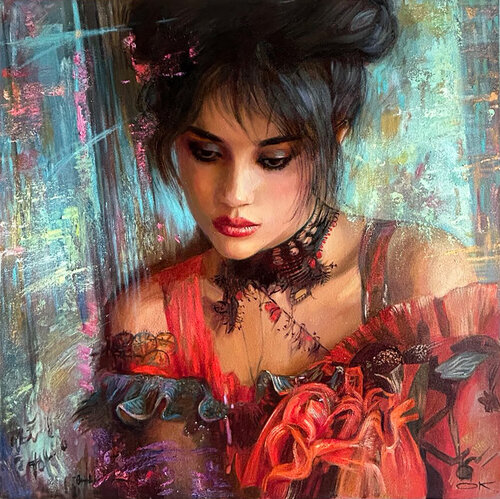 " Lana" by Olena Kirdina, Painting for Sale on Singulart