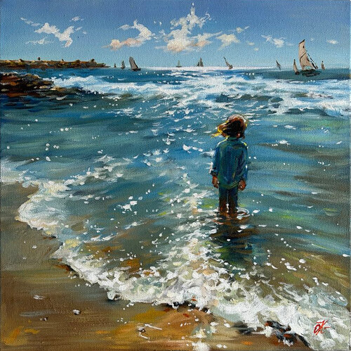‘Dreams of distant journeys’’ by Olena Kirdina, Painting for Sale on Singulart