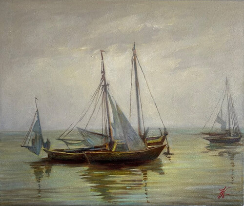 Calm by Olena Kirdina, Painting for Sale on Singulart