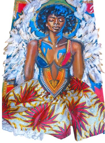 Guardian of Heritage de Marthe Ngandu, Pintura a la venta en Singulart