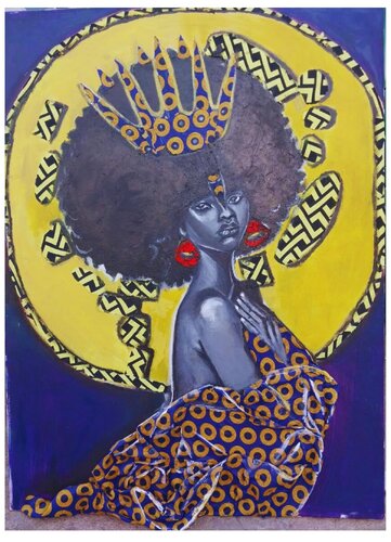 Majestic Aura di Marthe Ngandu, Pittura in vendita su Singulart