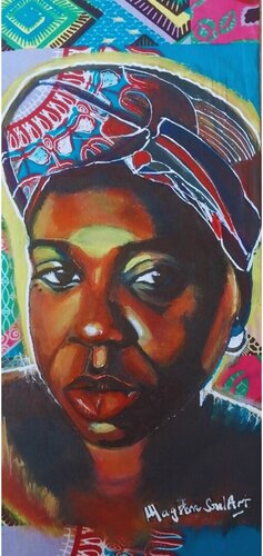 Meeting me de Marthe Ngandu, Pintura a la venta en Singulart