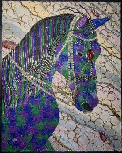 Jeweled horse de Deborah Becker, Otros medios a la venta en Singulart