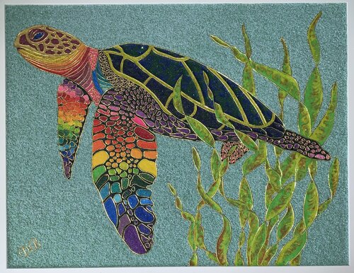 Sea turtle de Deborah Becker, Otros medios a la venta en Singulart