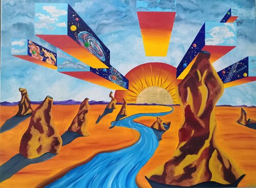 Roaming the desert von Corey Hayes, Malerei kaufen auf Singulart