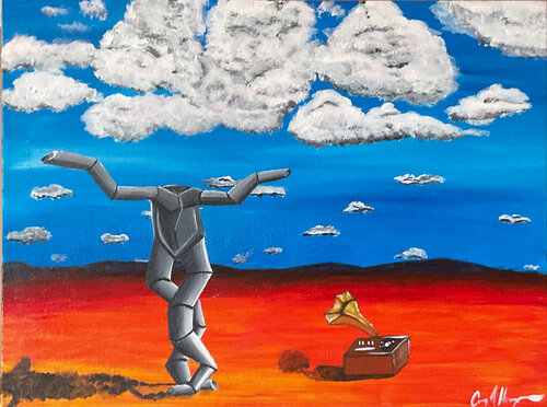Echoes in the Red Desert von Corey Hayes, Malerei kaufen auf Singulart