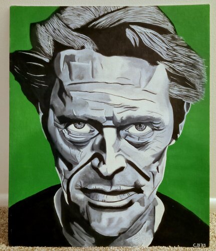 Willem Dafoe by Corey Hayes, 油畫 for Sale on Singulart