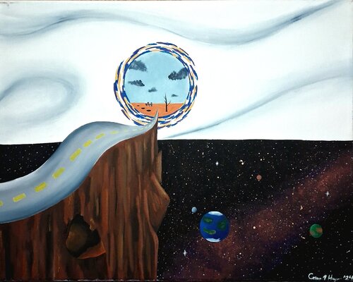Celestial Highway par Corey Hayes, Peinture en vente sur Singulart