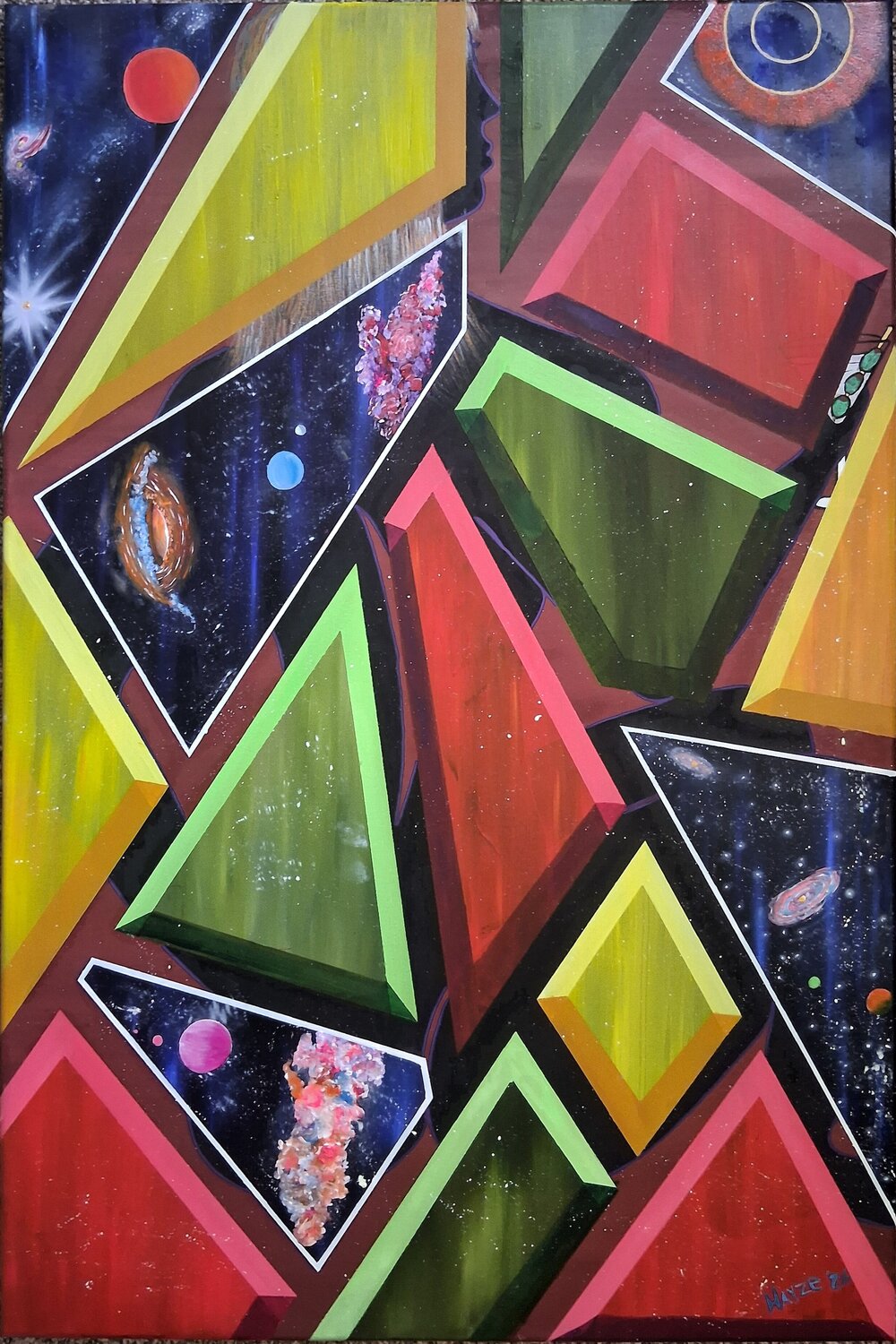 Cosmos revealed Corey Hayes Peinture originale à vendre