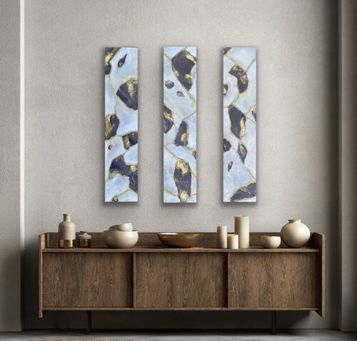 Purple Reigns 1, 2, 3 von Suzanne Kubach, Malerei kaufen auf Singulart