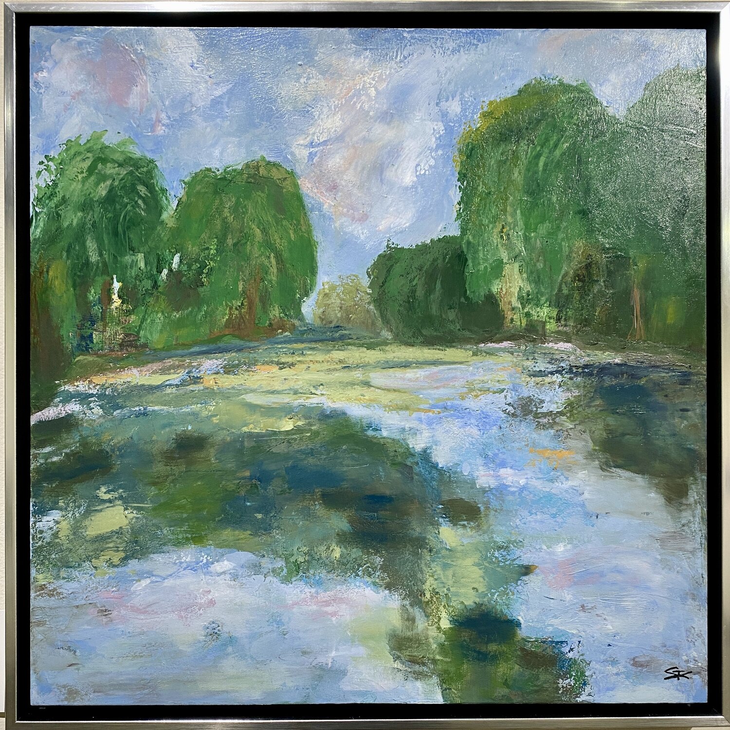 The Color of Water 1 Suzanne Kubach Originalgemälde zu verkaufen