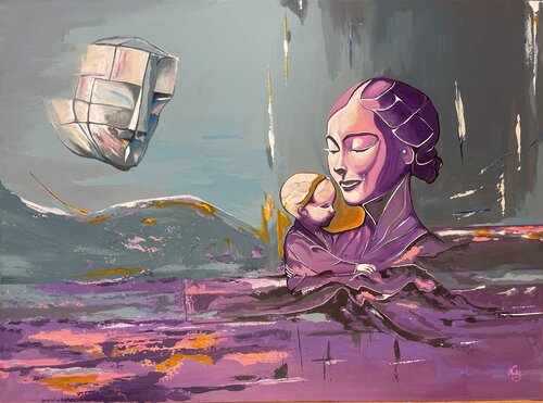 Souffle de Vie / At Skin's Edge van NARTY, Schilderij te koop op Singulart