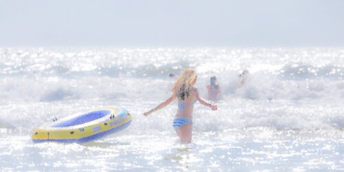 impression d'été à la plage 007 van Francis Leroy, Fotografie te koop op Singulart
