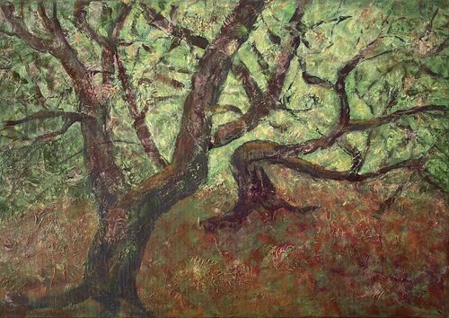 Tanzbuchen von Bettina Zimmermann, Malerei kaufen auf Singulart