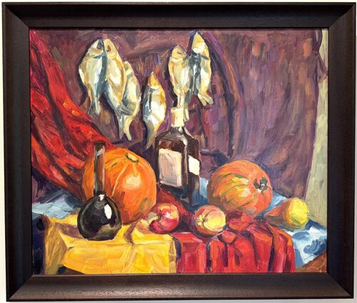 A Good Catch di Elena Peresvetova, Pittura in vendita su Singulart