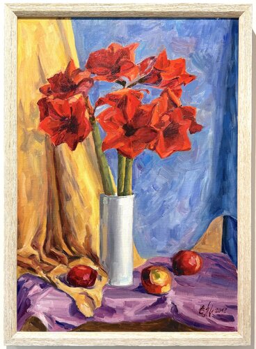 Red Stars di Elena Peresvetova, Pittura in vendita su Singulart