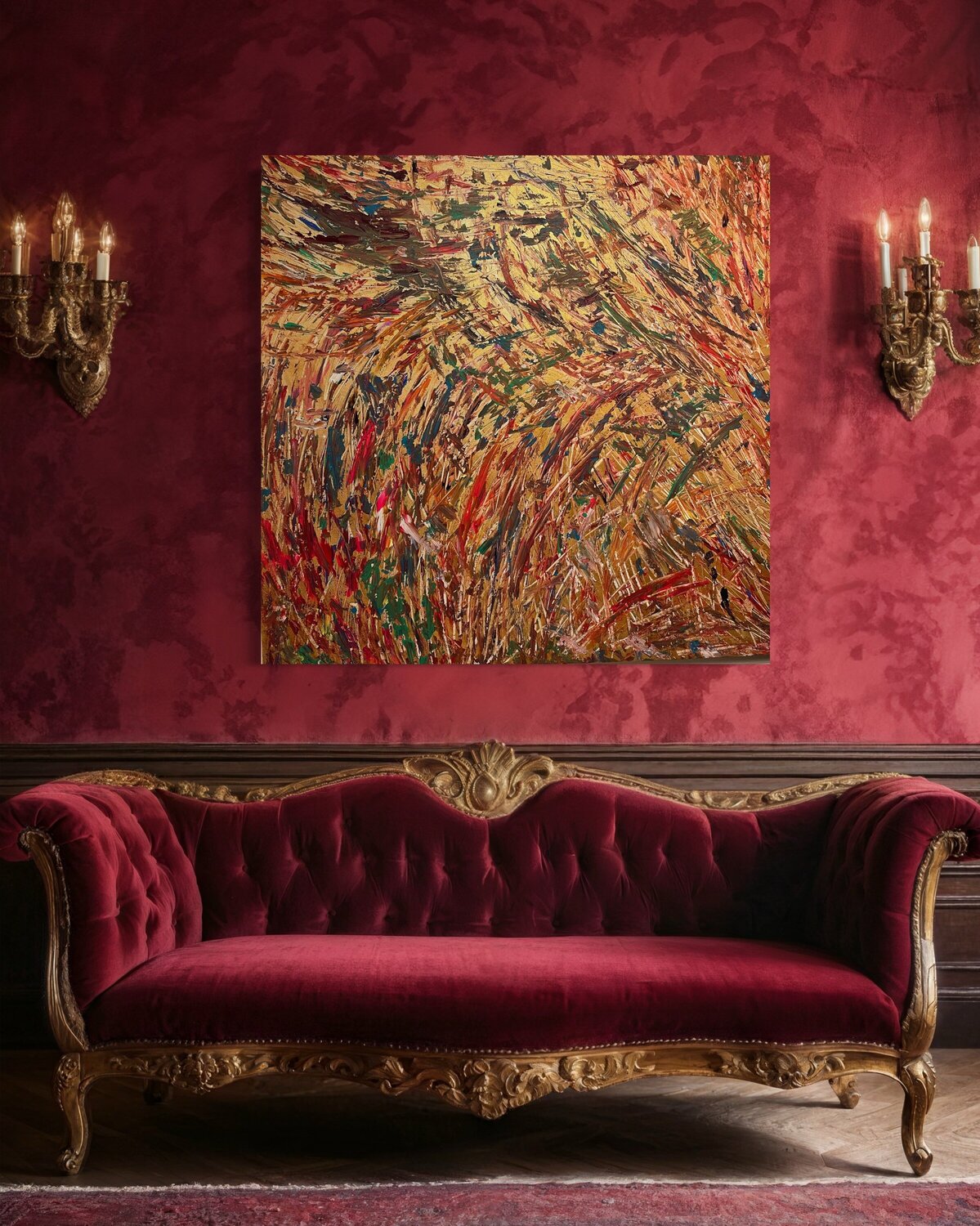 金箔絵画販売 : 現代金箔絵画をオンラインショッピング - SINGULART