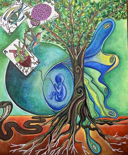 L’éveil de l’âme di Sam l’encre de l’âme, Pittura in vendita su Singulart