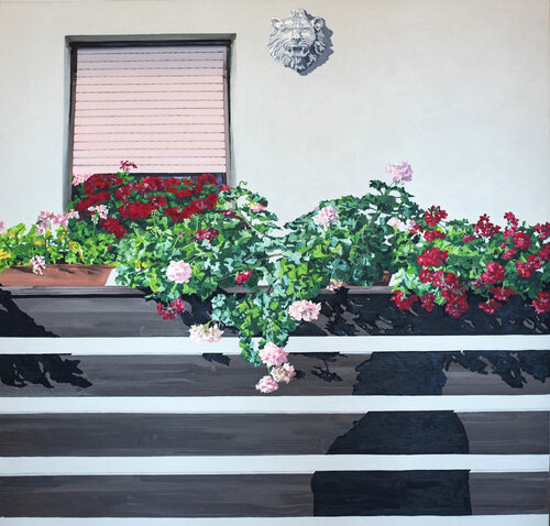 Unrevealed secrets of golden aged ladies di Ulla Žibert, Pittura in vendita su Singulart