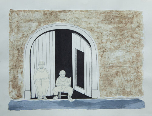 5 - twins in tape and black di gorges, Disegno in vendita su Singulart